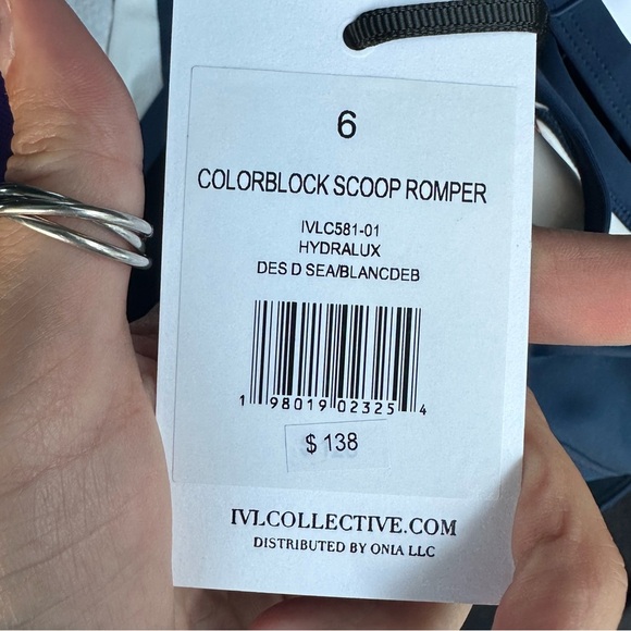 NWT IVL Colorblocked Performance Romper SIZE 6 - Picture 4 of 4